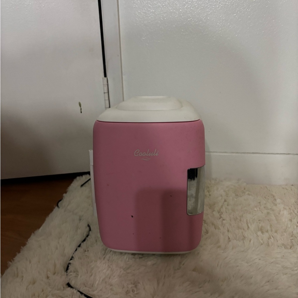 Coolibar Pink Mini Portable Refrigerator